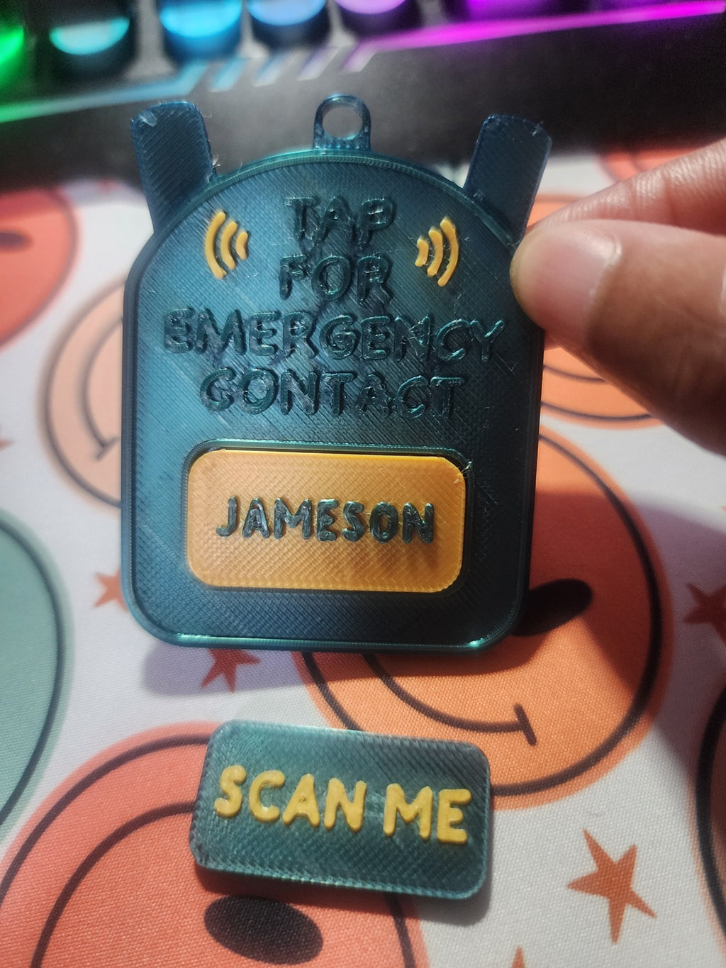 Name Backpack NFC Tag - Emergency Contact