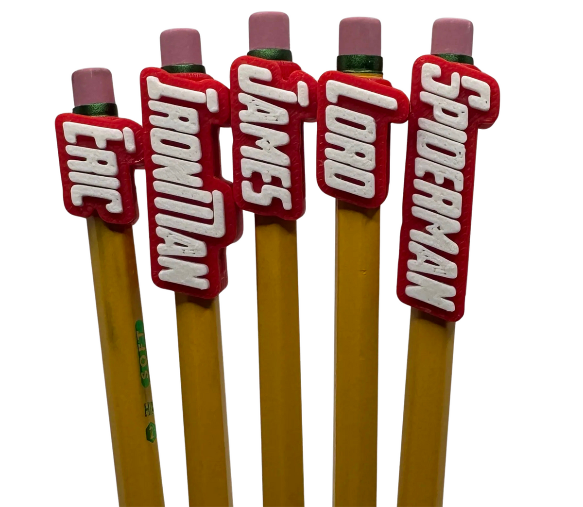 Avengers Custom Pencil Slide On Name