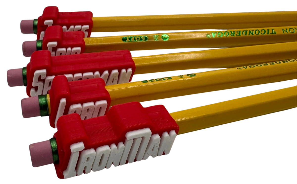 Avengers Custom Pencil Slide On Name