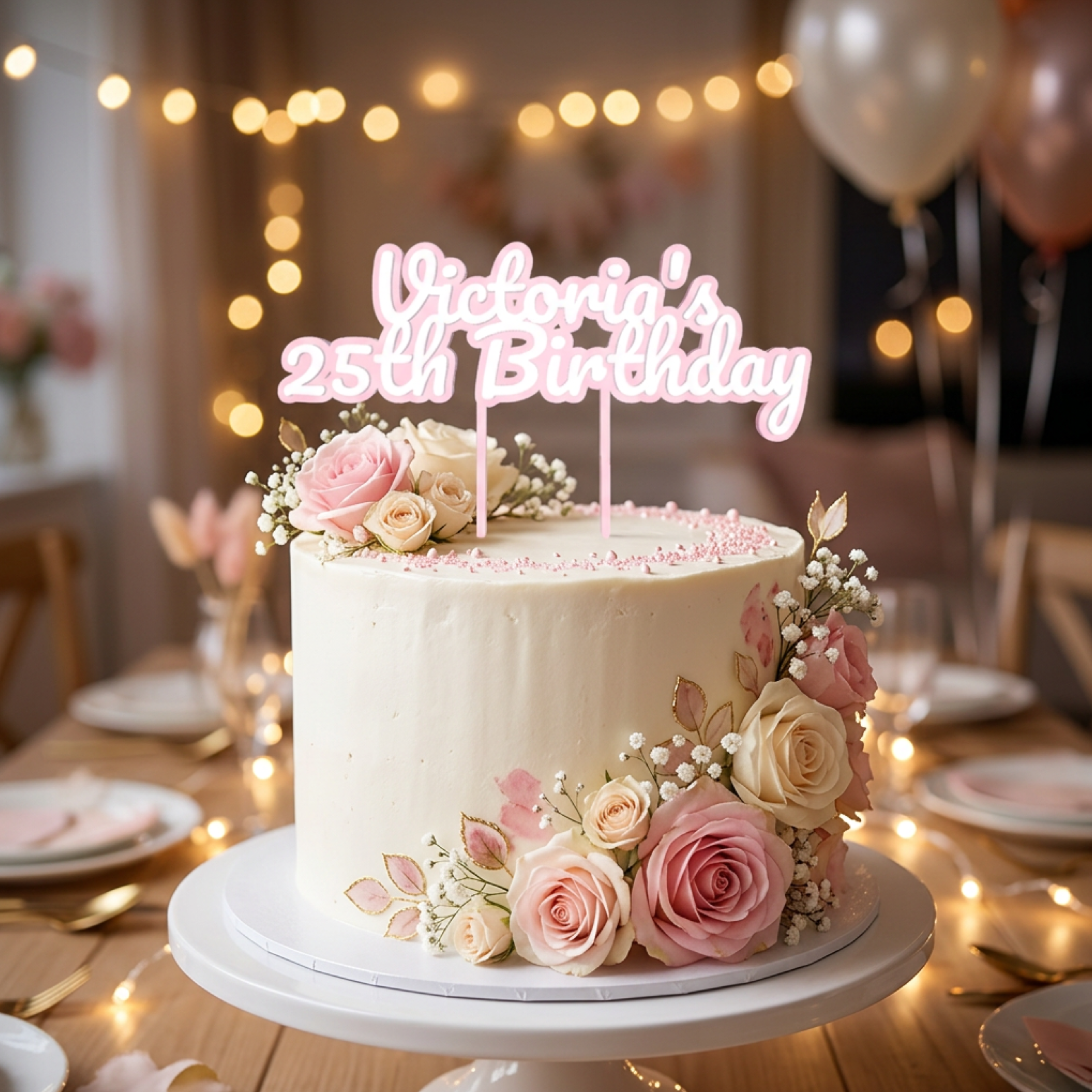 Personalized Cake Topper
