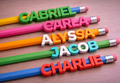 Custom Pencil Slide On Name