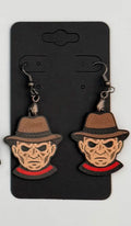 Freddy Krueger Halloween Earrings