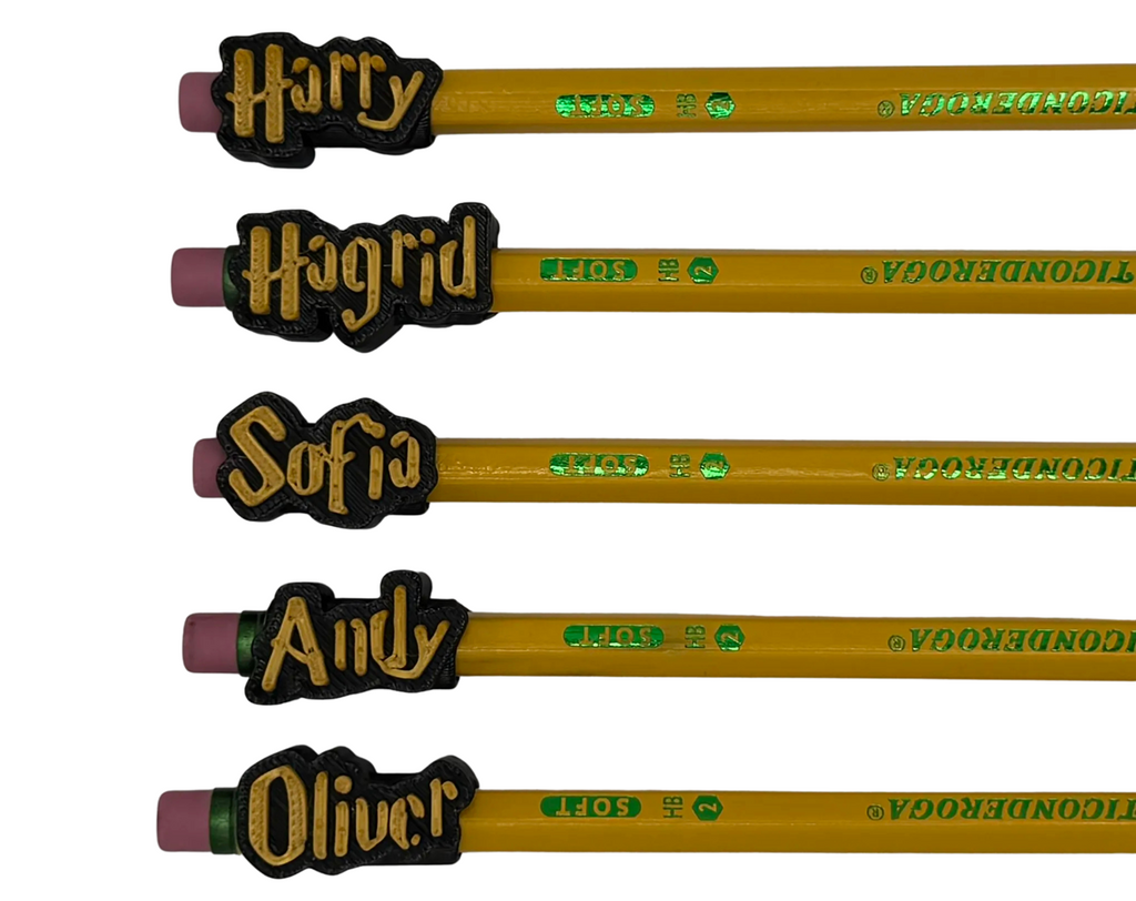 Harry Potter Custom Pencil Slide On Name
