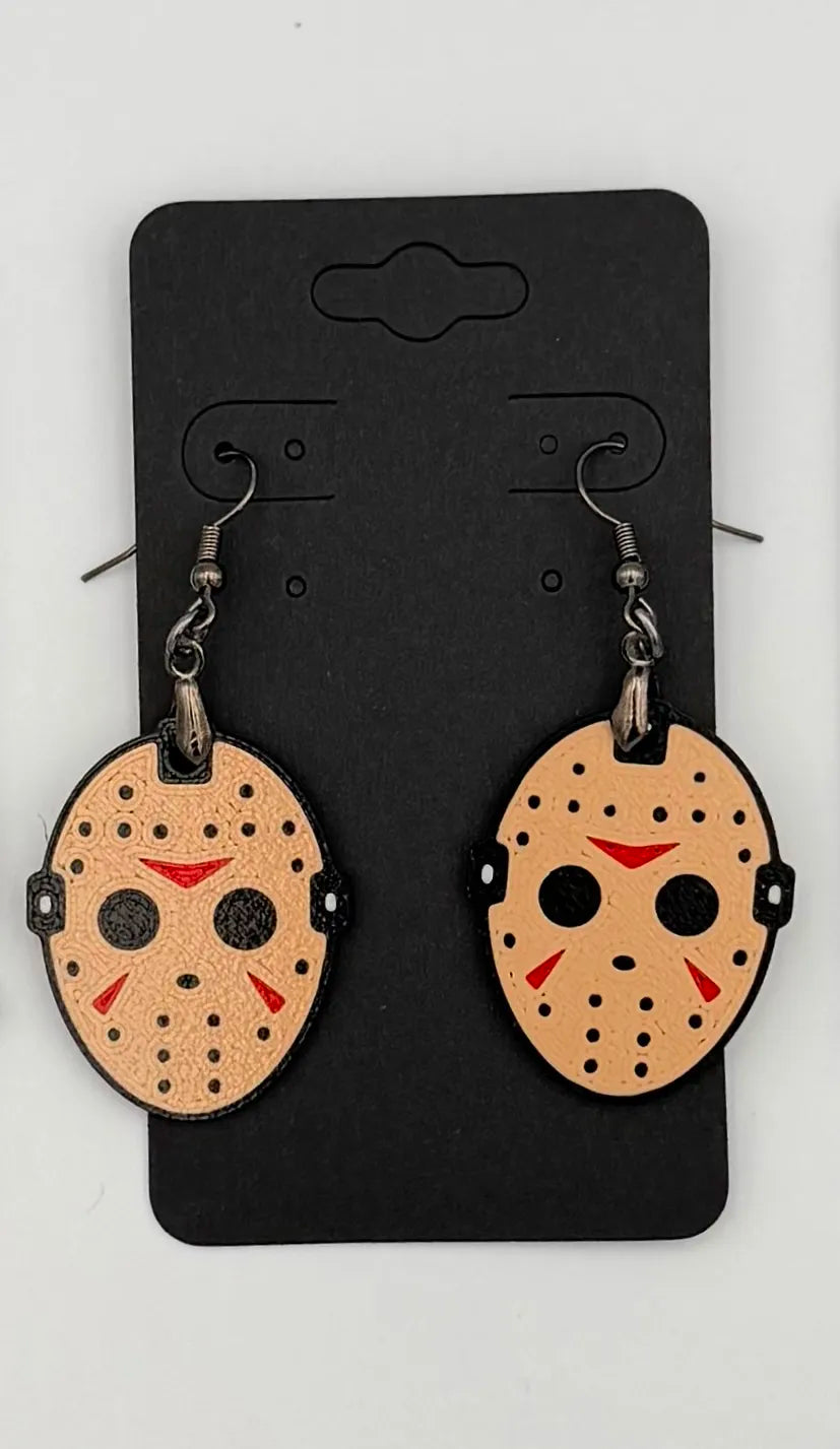 Jason Vorhees Halloween Earrings