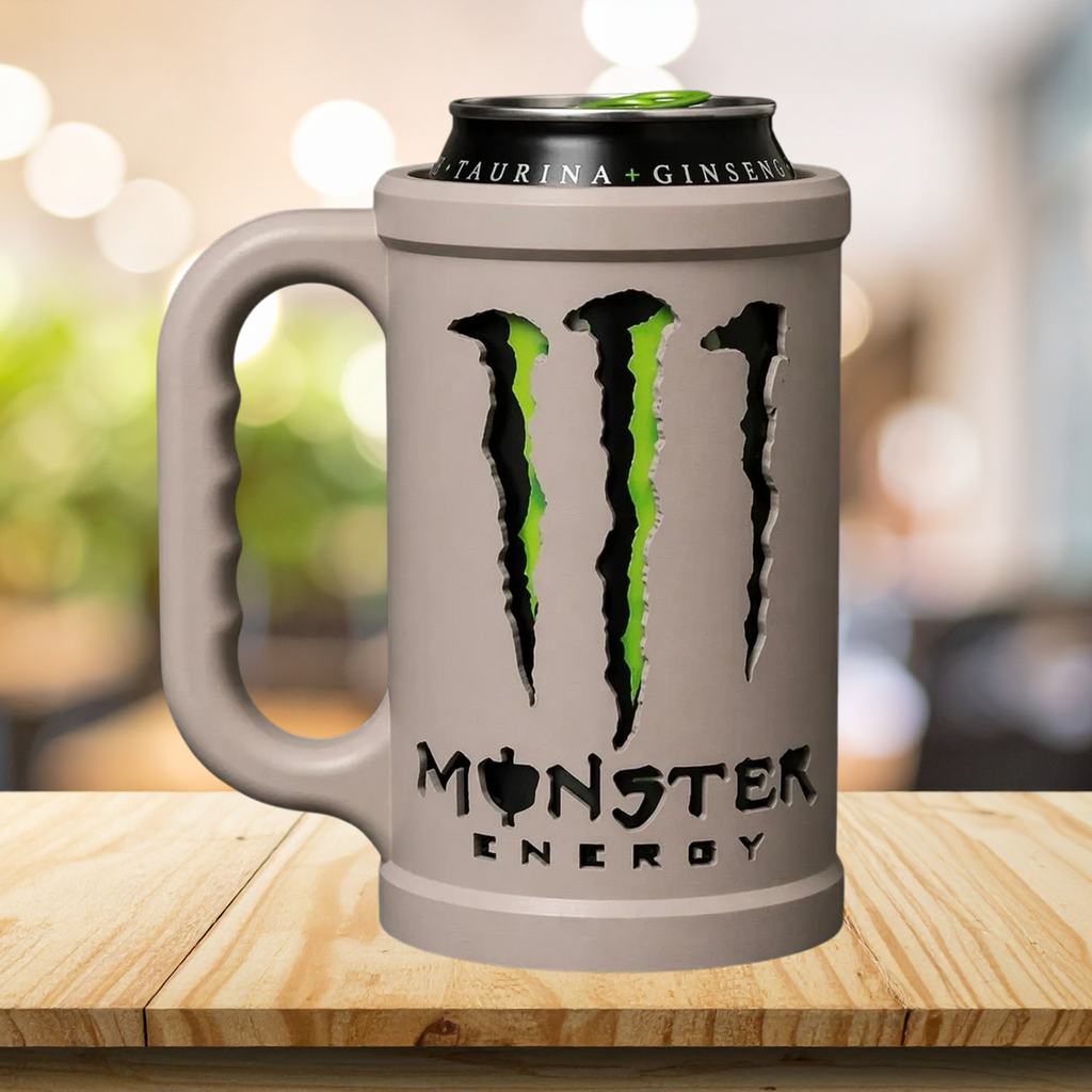 Monster Energy Can Holder/Lid/Tab Opener Trio