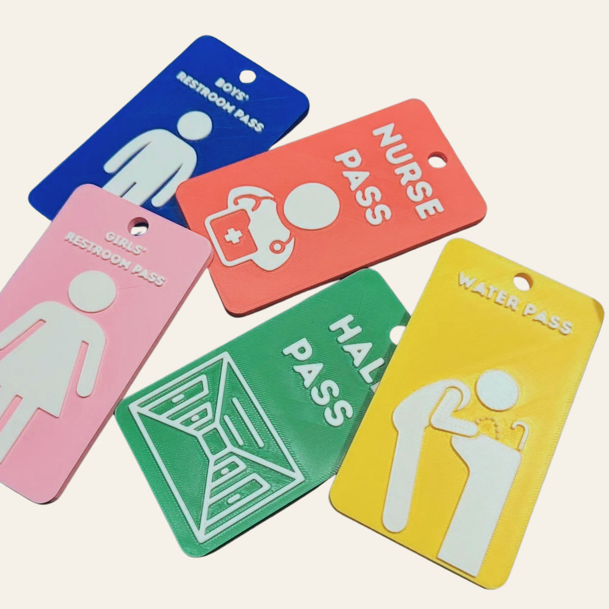 Teacher Hall Passes Bundle (6)