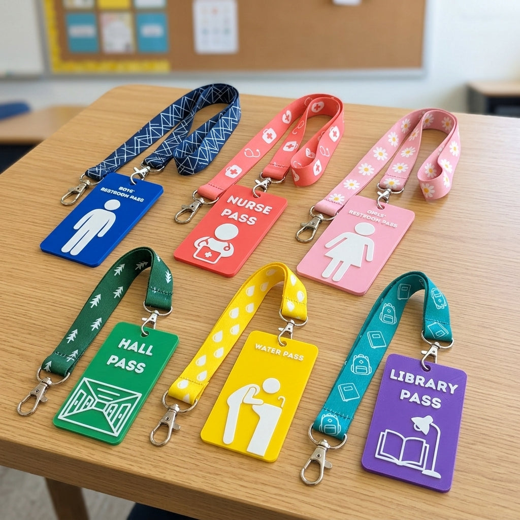 Teacher Hall Passes Bundle (6)